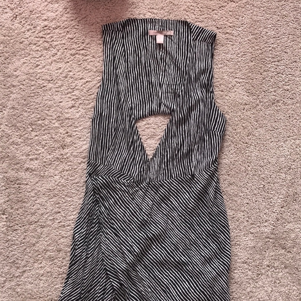 Vestido Maxi Rayas Negro y Blanco